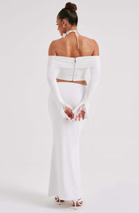 Aria Maxi Skirt in Ivory