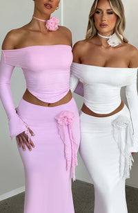 Aria Maxi Skirt in Ivory