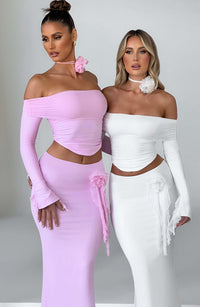 Aria Maxi Skirt in Ivory