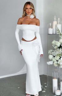 Aria Maxi Skirt - Ivory