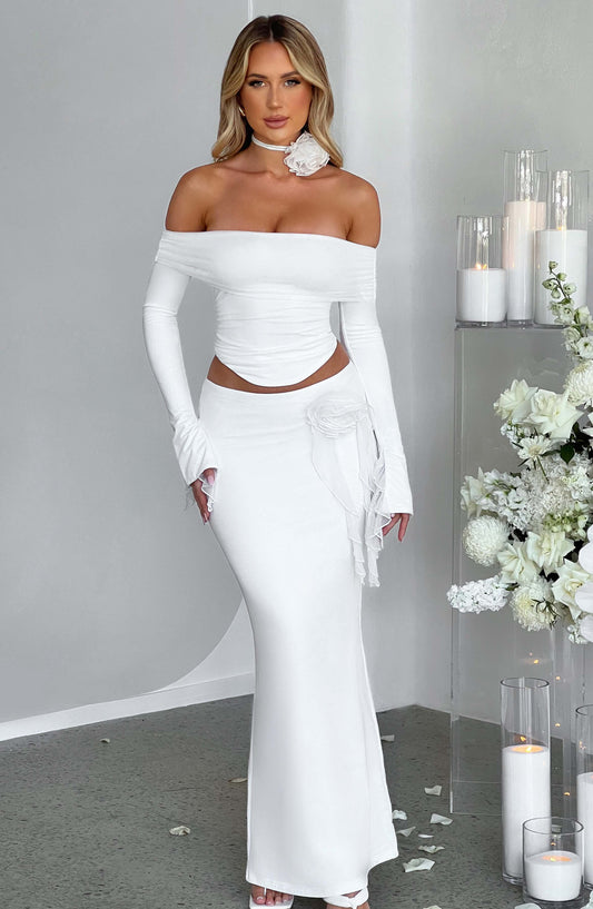 Aria Maxi Skirt - Ivory