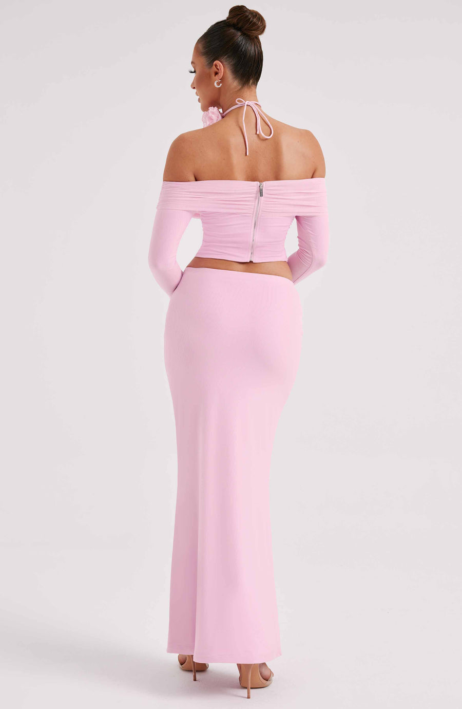 Aria Maxi Skirt in Pink