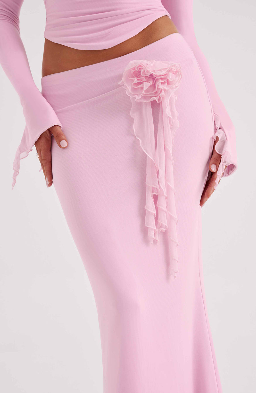 Aria Maxi Skirt in Pink