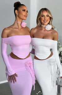 Aria Maxi Skirt in Pink