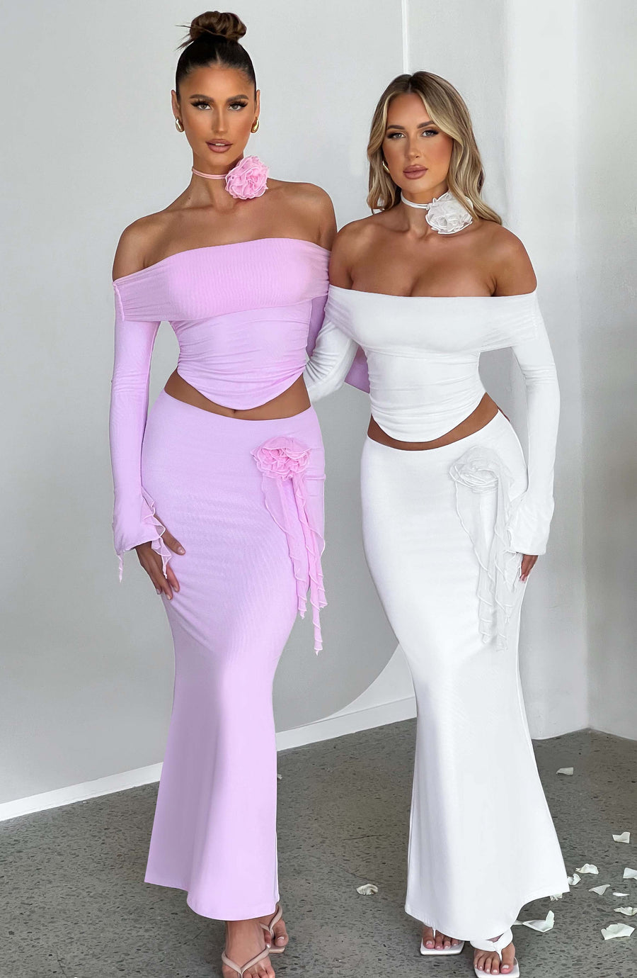 Aria Maxi Skirt in Pink