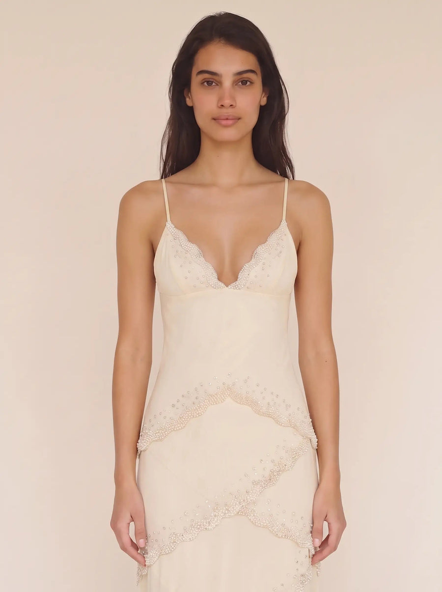 DELANEY MAXI DRESS Almond 2