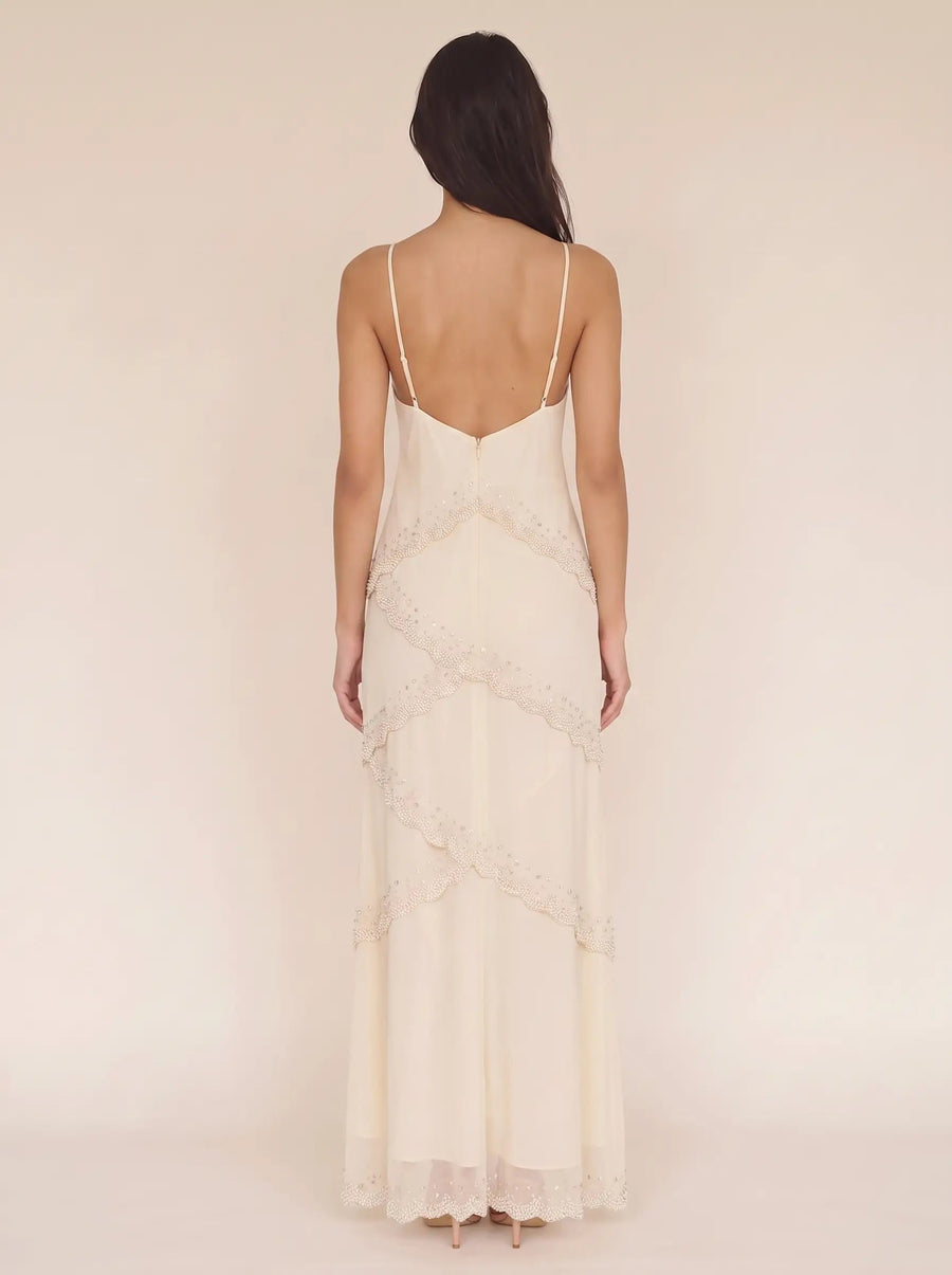 DELANEY MAXI DRESS Almond 4