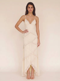 DELANEY MAXI DRESS Almond 5