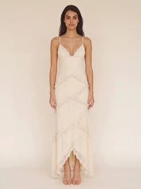 DELANEY MAXI DRESS Almond 1