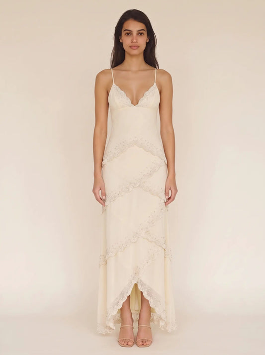 DELANEY MAXI DRESS Almond 1