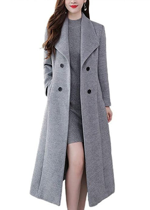 Delia Coat in Grey