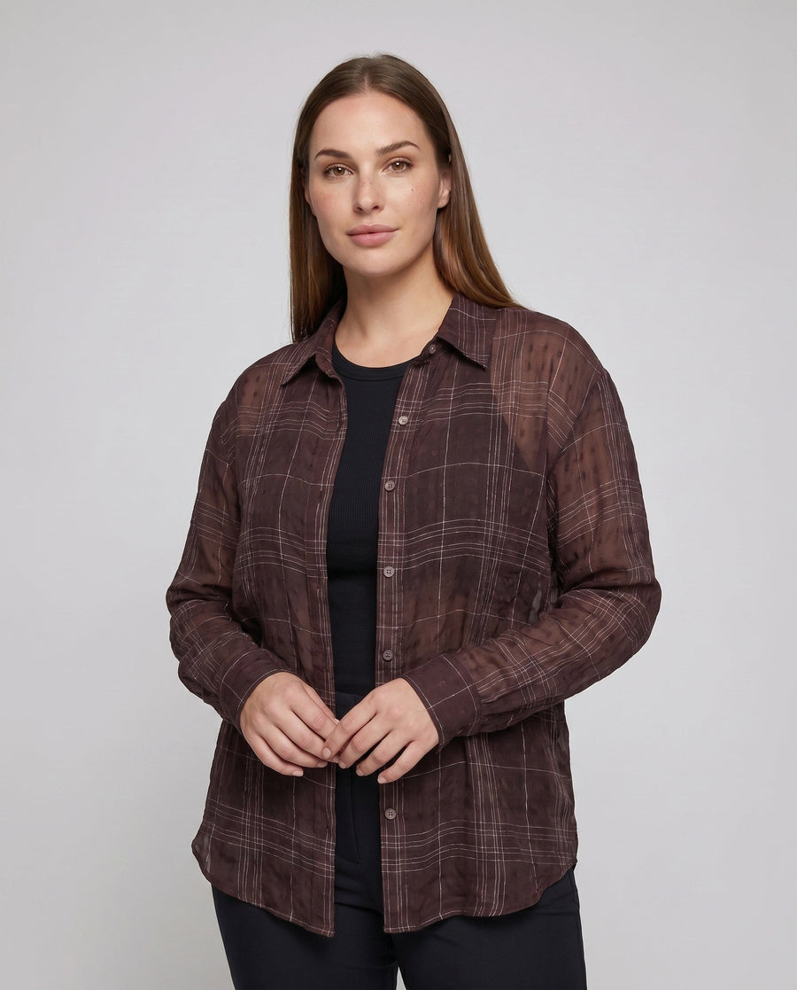 Delia Elegant Linen Blouse