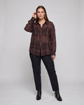 Delia Elegant Linen Blouse
