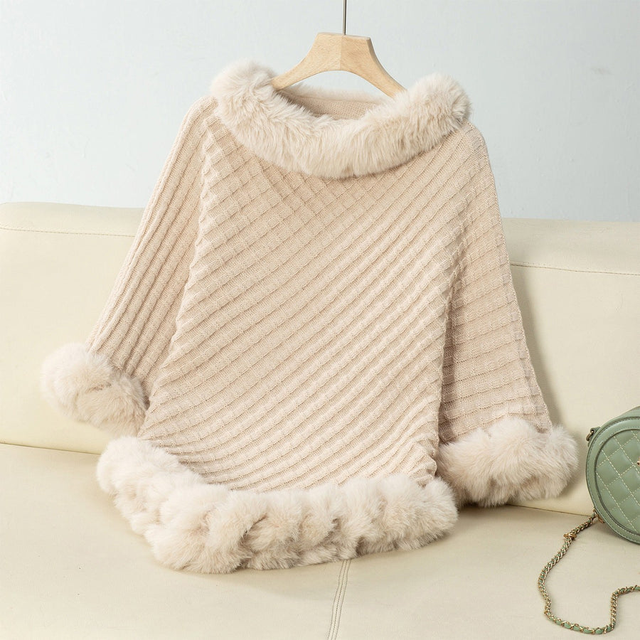 Delia Knit Blanket in Apricot