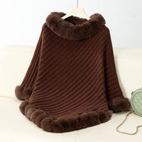 Delia Knit Blanket in Brown
