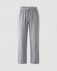 Delia Linen Trousers in Blue