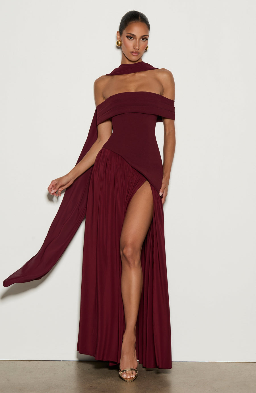 Sigrid Maxi Dress – Cherry Lacquer
