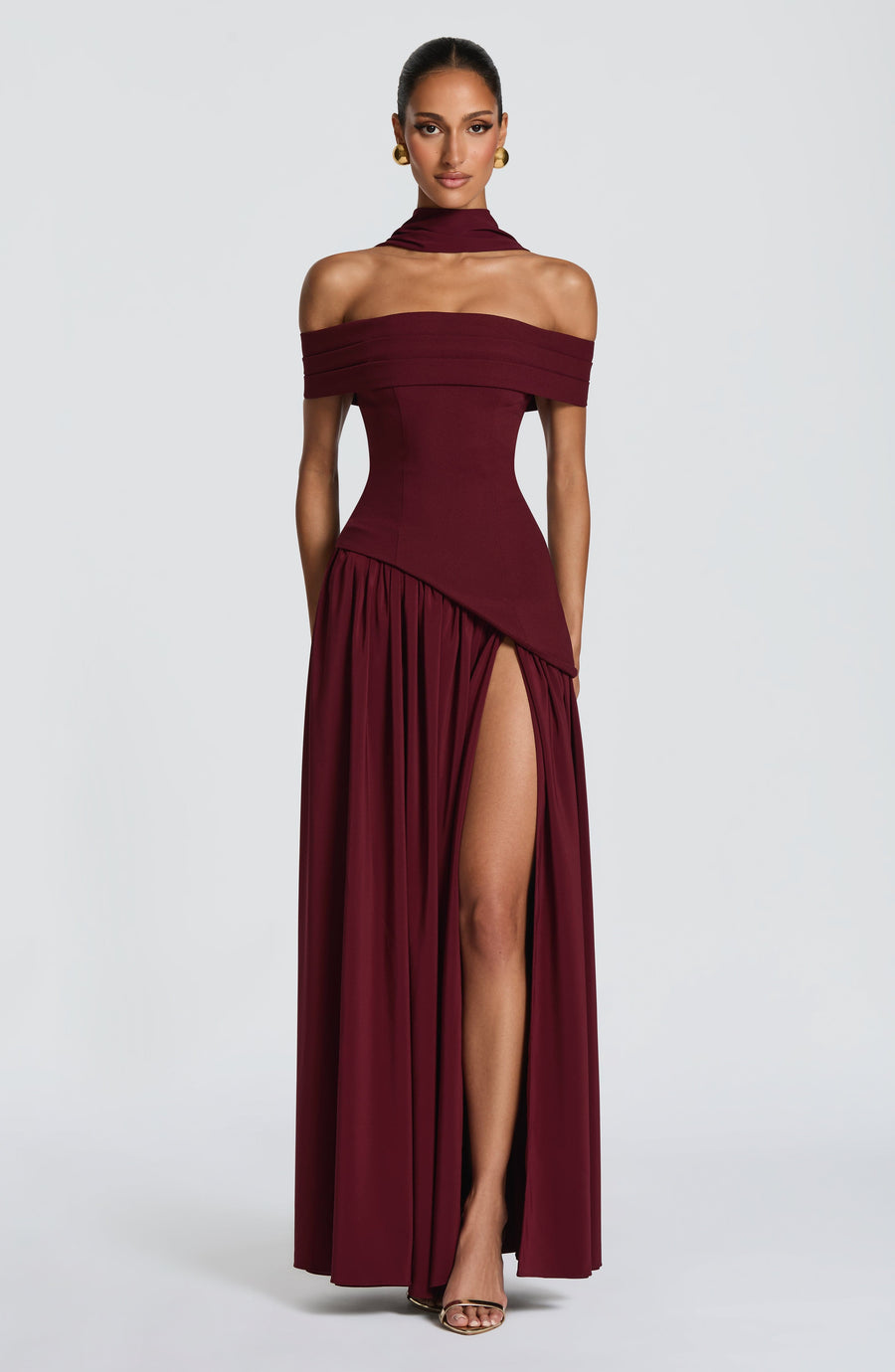 Sigrid Maxi Dress – Cherry Lacquer