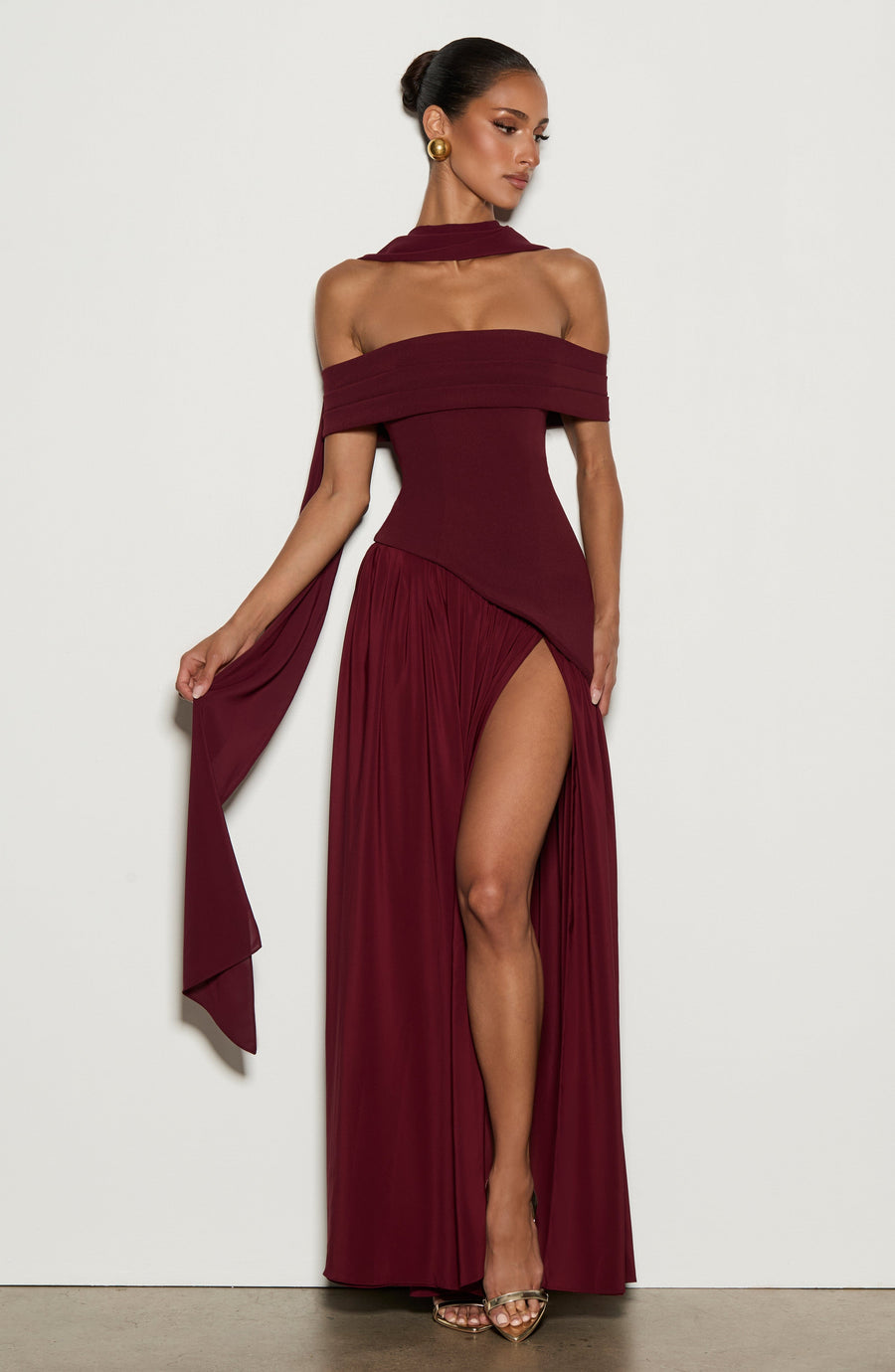 Sigrid Maxi Dress – Cherry Lacquer