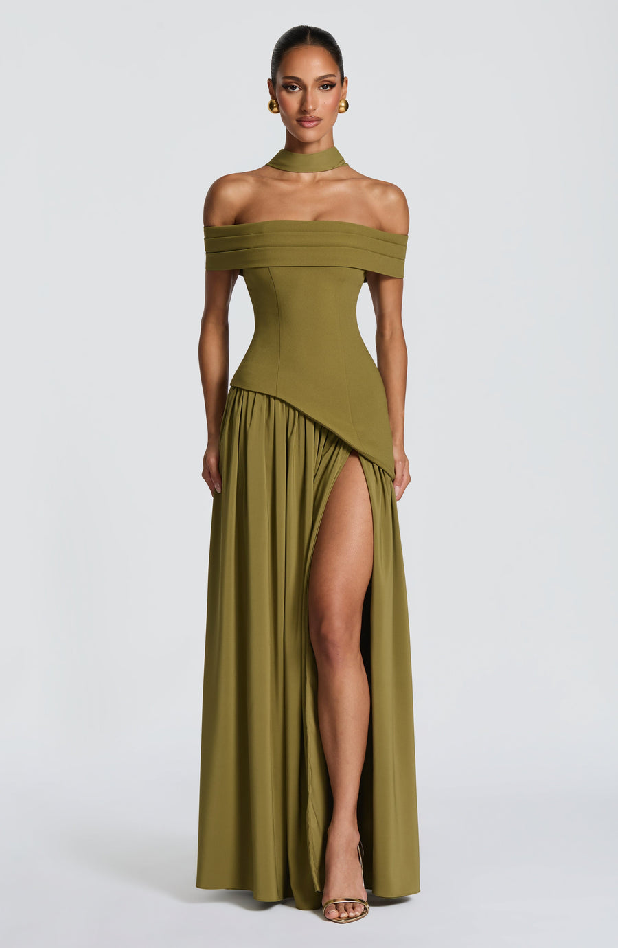 Sigrid Maxi Dress – Deep Olive