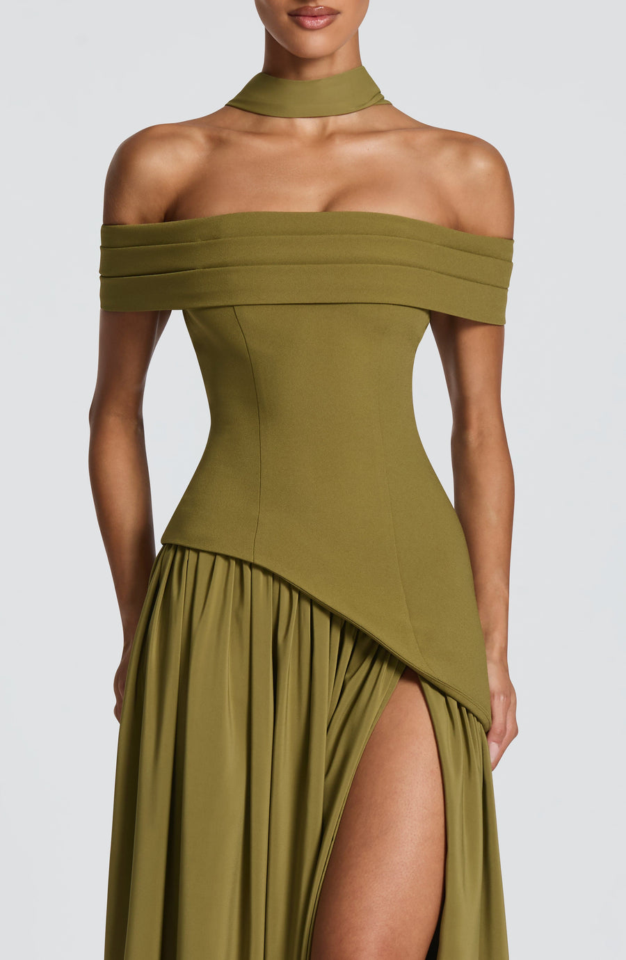 Sigrid Maxi Dress – Deep Olive