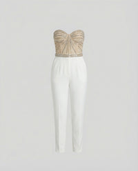 Delphine Elegant Jumpsuit in White