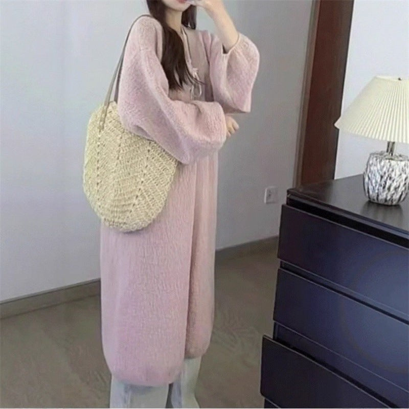 Delphine Knit Jumpsuit in Pink