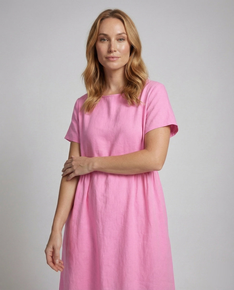 Delphine Linen Midi Dress