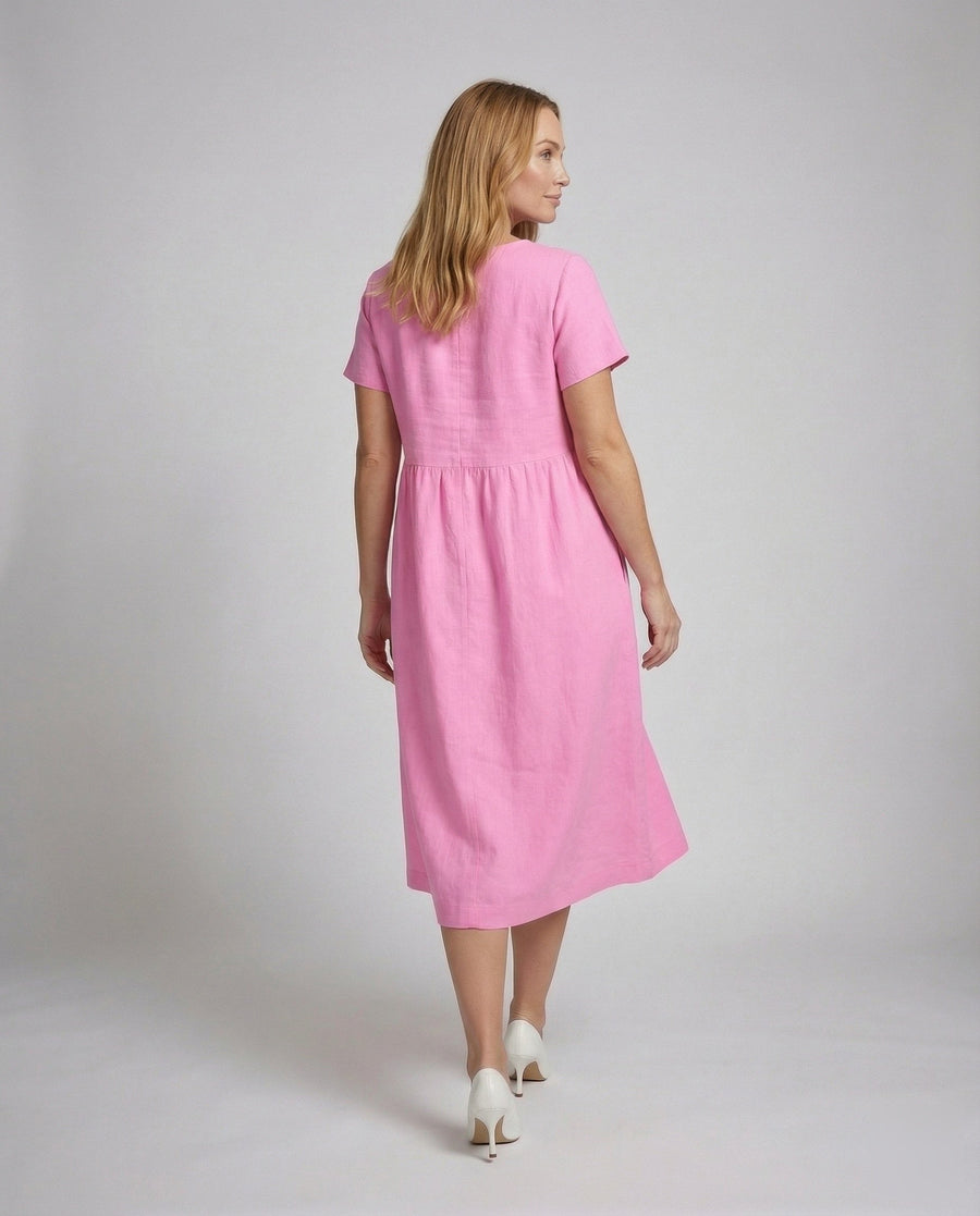 Delphine Linen Midi Dress