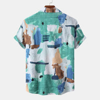Delphine Shirt with Short Sleeve in Green