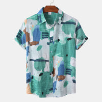 Delphine Shirt with Short Sleeve in Green