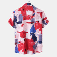 Delphine Shirt with Short Sleeve in Red