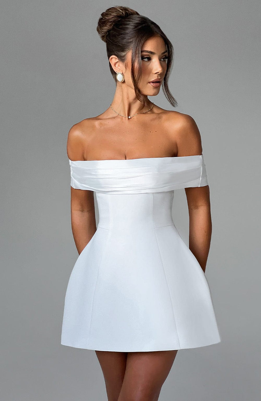 Melina Mini Dress – Ivory