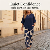 Delvara Women's 2-Piece Wide-Leg Pants Set