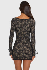 Delvara Women's Lace Mini Dress