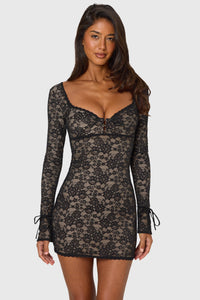 Delvara Women's Lace Mini Dress