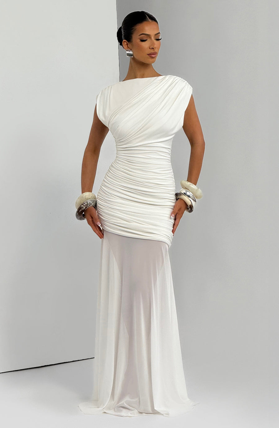 Linnea Maxi Dress – Ivory