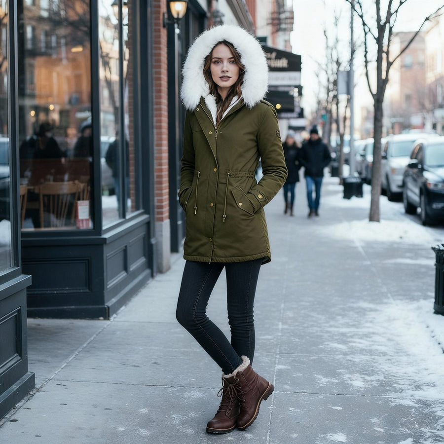 Denise Jacket in Olive Green