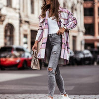 Denise Shirt with Chest Pocket and Pockets in Pink