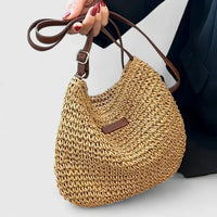 Svanhild | Women's Woven Straw Crossbody Bag
