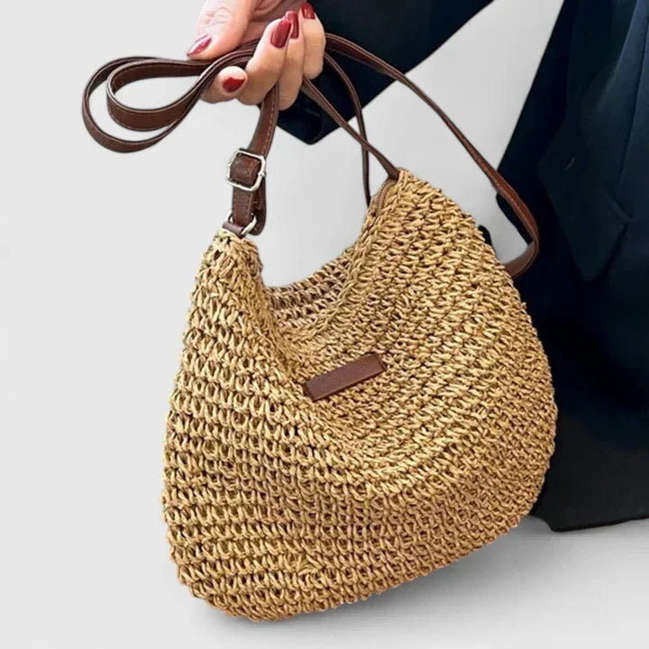 Svanhild | Women's Woven Straw Crossbody Bag
