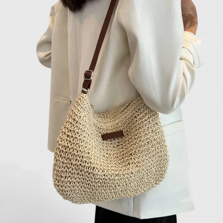 Svanhild | Women's Woven Straw Crossbody Bag