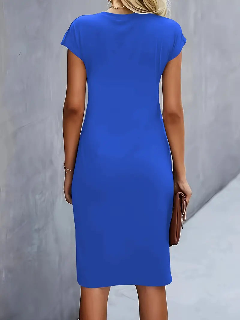 Katie | Women's Classic Short Sleeve Bodycon Dress