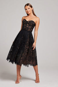 OLIVIA Black Lace Corset Dress