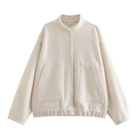 Diana Casual Jacket with Pockets and Oversized in Yellow