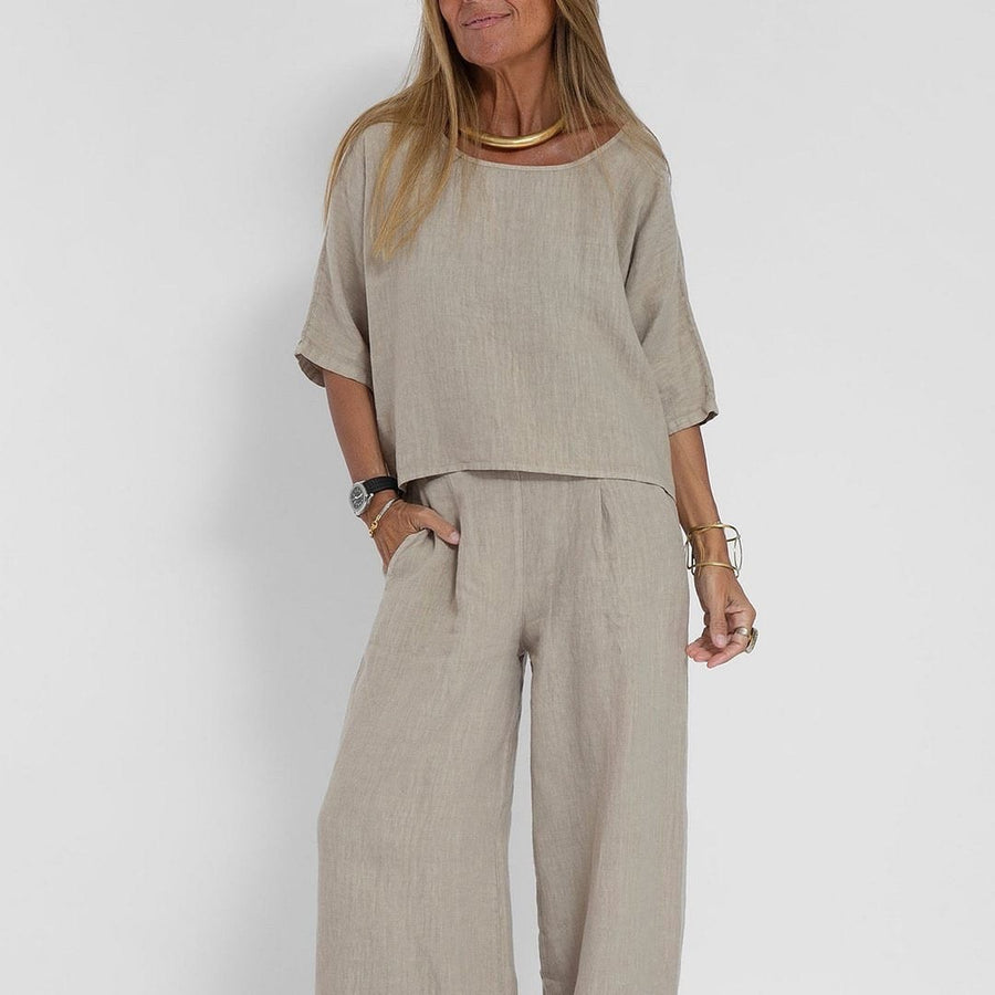 Diana Casual Linen Top