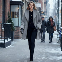 Diana Elegant Coat in Grey