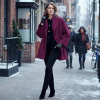 Diana Elegant Coat in Purple
