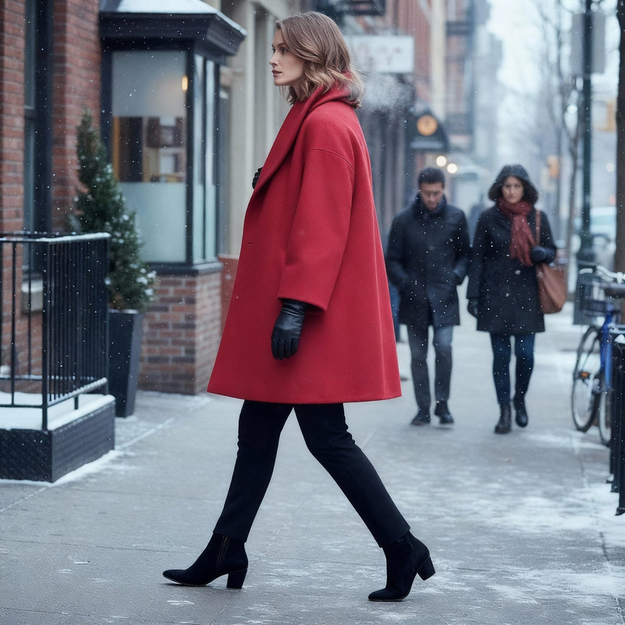 Diana Elegant Coat in Red