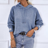 Diana Knit Hoodie in Blue